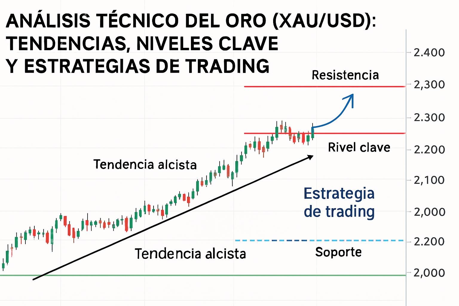 Análisis Técnico del Oro (XAU/USD): Tendencias, Niveles Clave y Estrategias de Trading