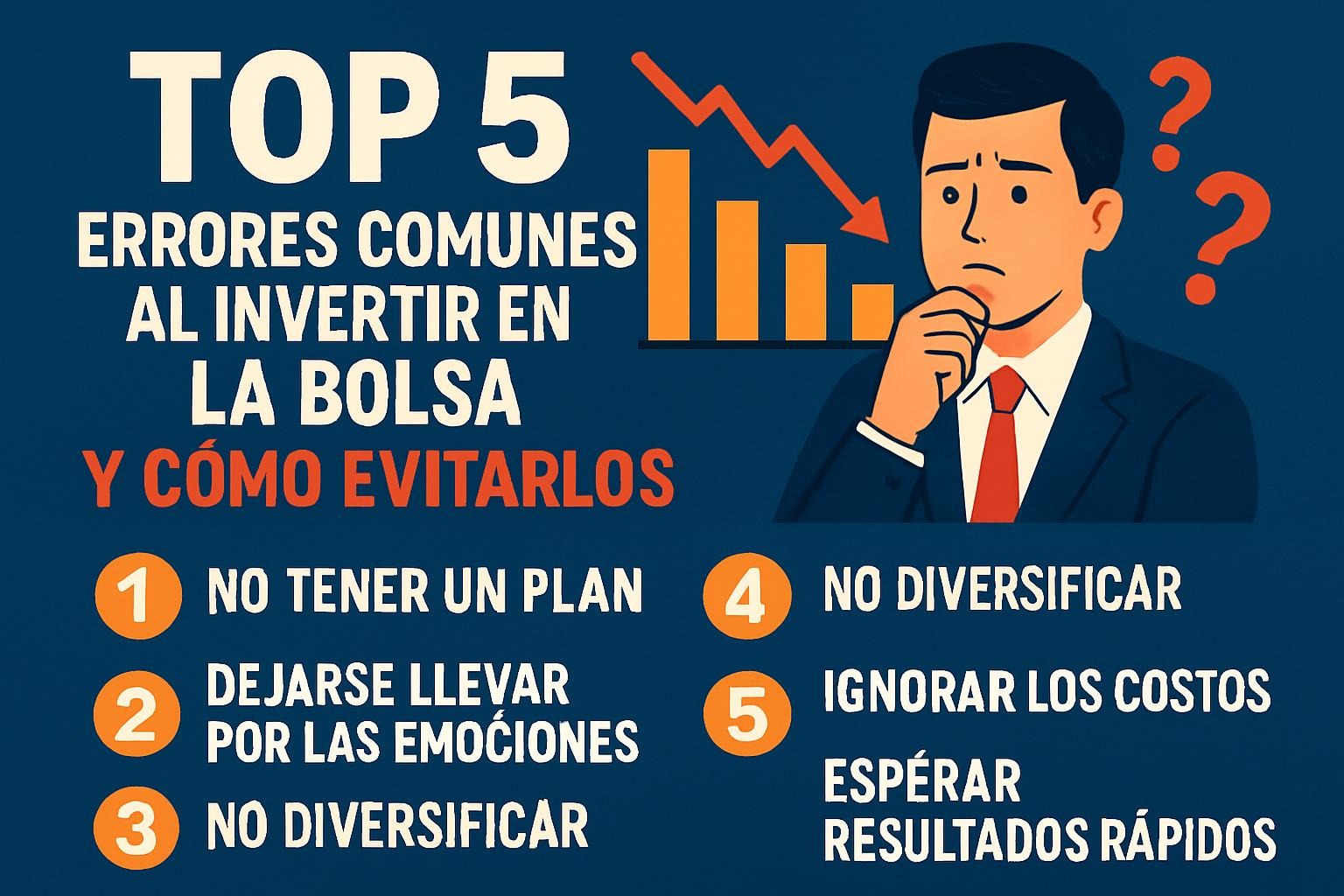 Top 5 Errores Comunes al Invertir en la Bolsa y Cómo Evitarlos