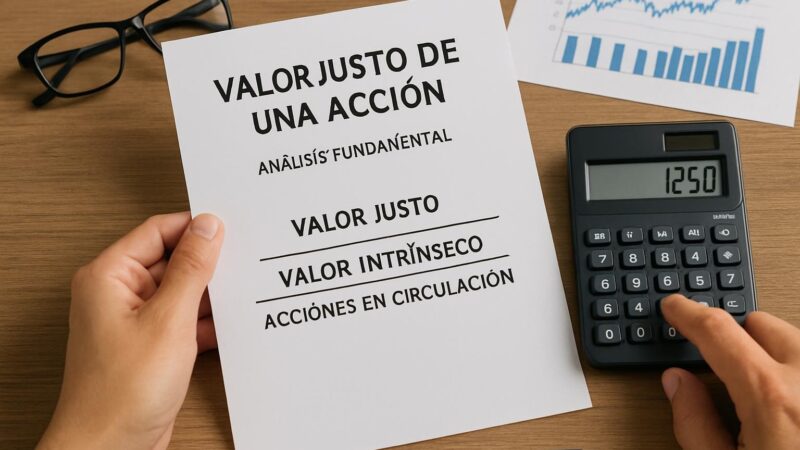 Cómo calcular el valor justo de una acción utilizando el análisis fundamental