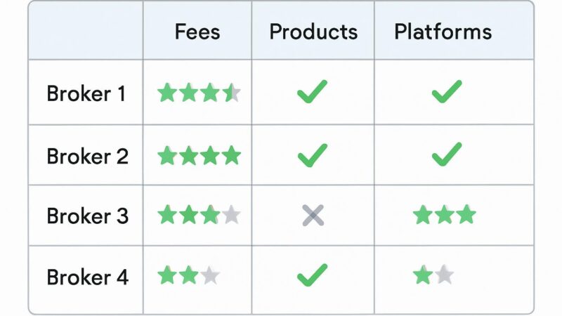 Cómo realizar un análisis comparativo de los mejores brokers de inversión