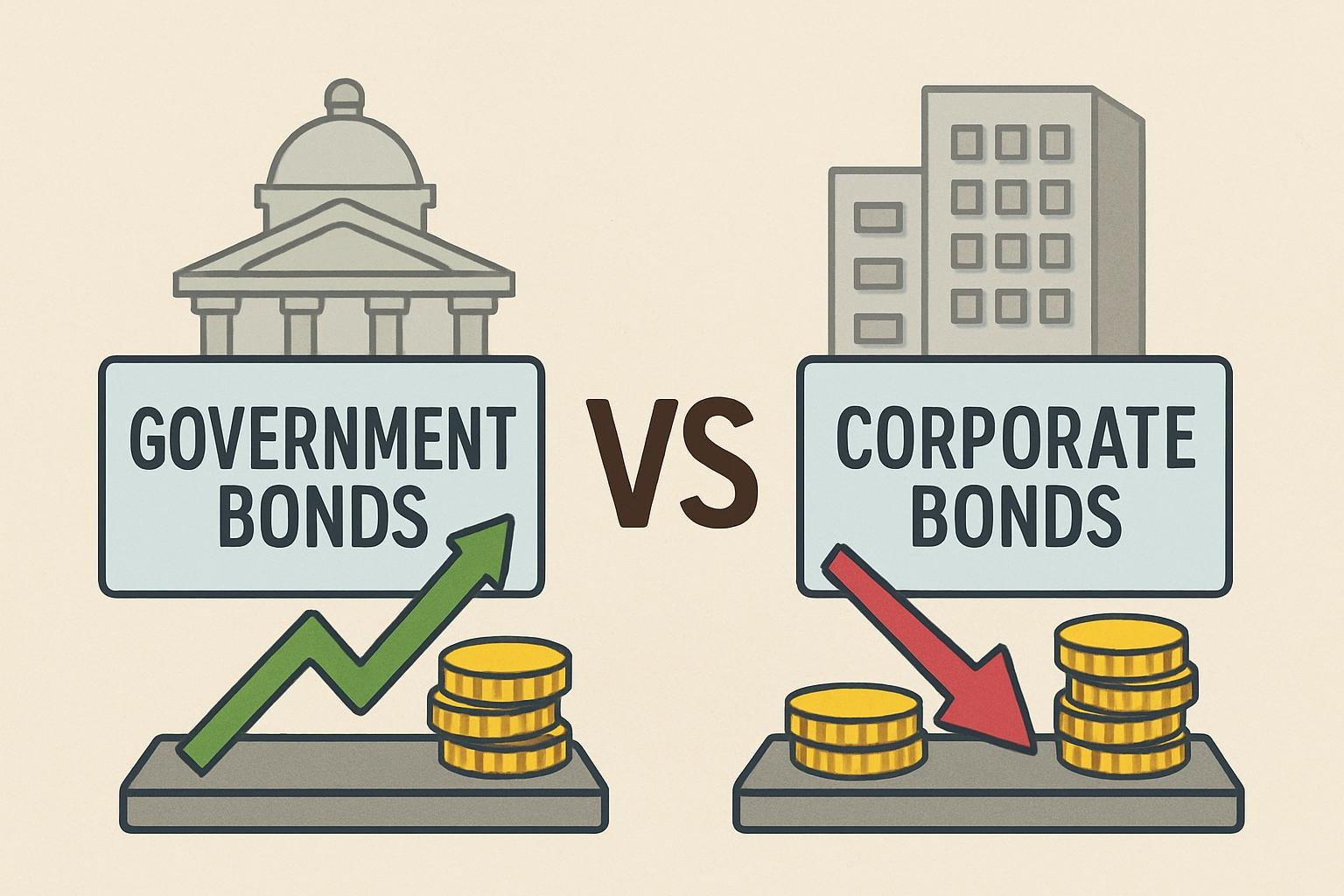 Invertir en bonos del gobierno vs. bonos corporativos: ¿Cuál es la mejor opción para ti?